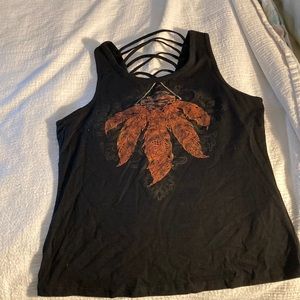 Harley Davidson tank top with built in bra size Large